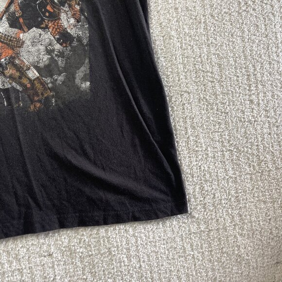 Y2K Justice League Deathstroke Harley Quinn Shirt Adult Medium Black Faded Tee - Picture 6 of 16